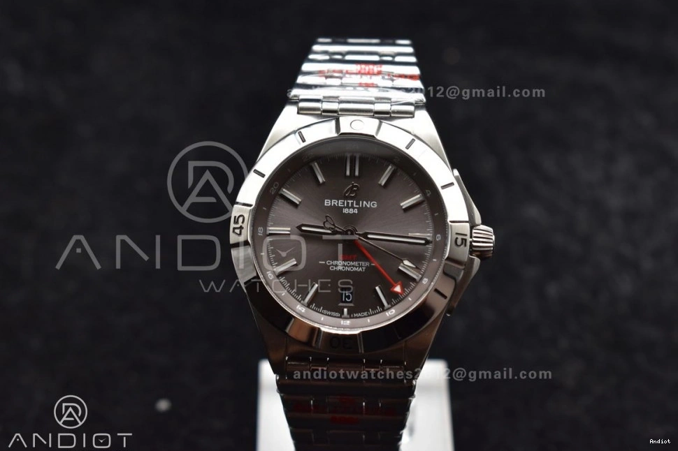 BLS Best GMT 1:1 Chronomat Automatic Edition Factory Breitling A BestValue on SS 40mm Bracelet 529 Dial Grey 0809